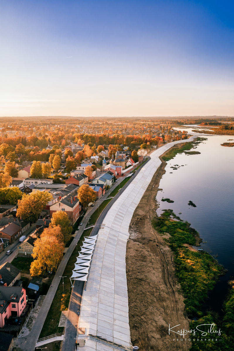 Pabeigta Jēkabpils aizsargdambja pārbūve. Svinīgā atklāšana - Lāčplēša dienā (FOTO)