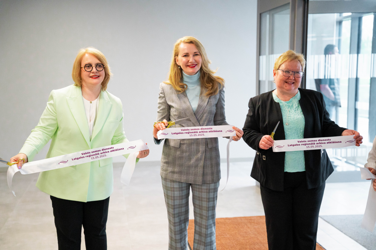 Jēkabpilī atklāts Valsts zemes dienesta reģionālais arhīvs (FOTO)