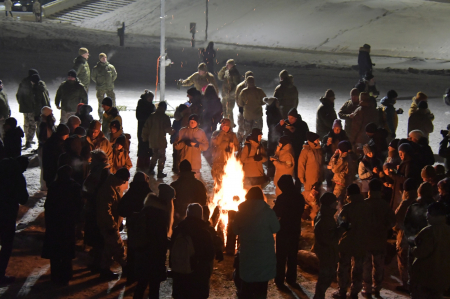 Jēkabpilieši piedalās Barikāžu atceres pasākumā Rīgā Zaķusalā (FOTO)