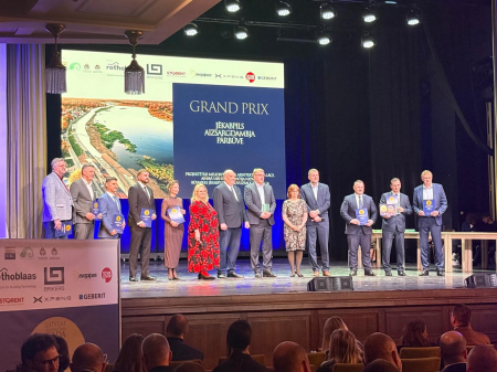 Jēkabpils aizsargdambja pārbūves projekts saņem Grand Prix konkursā “Latvijas Būvniecības Gada balva 2025”