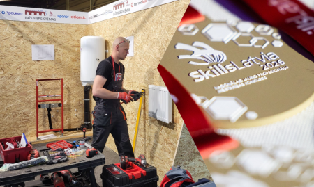 Emīls Rudzītis no Variešu pagasta izcīna zelta medaļu jauno profesionāļu meistarības konkursā SkillsLatvia 2026