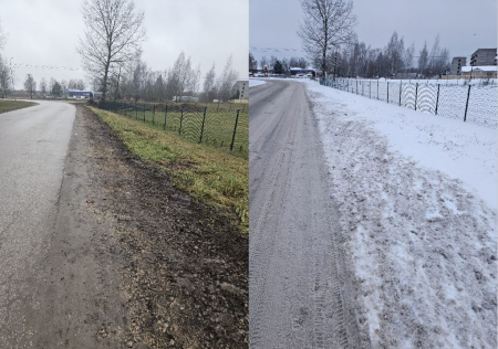 Mums raksta: Kāpēc Jēkabpilī decembrī greiderē pilsētas ielu apmales, padarot tās dubļainas (FOTO)