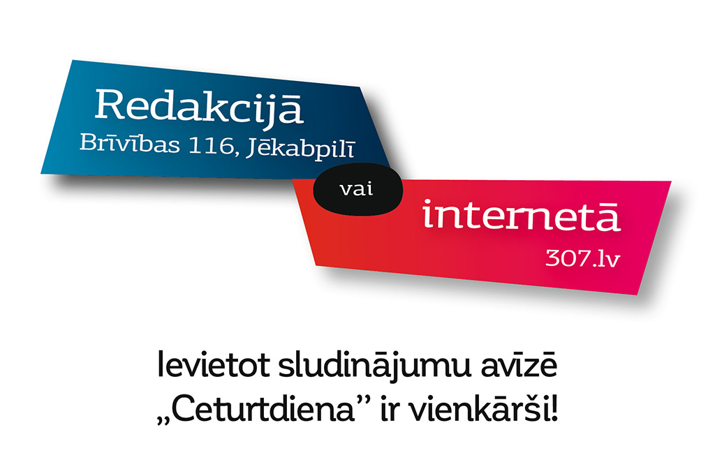 Sludinājumu iesniegšana laikrakstā "Ceturtdiena"