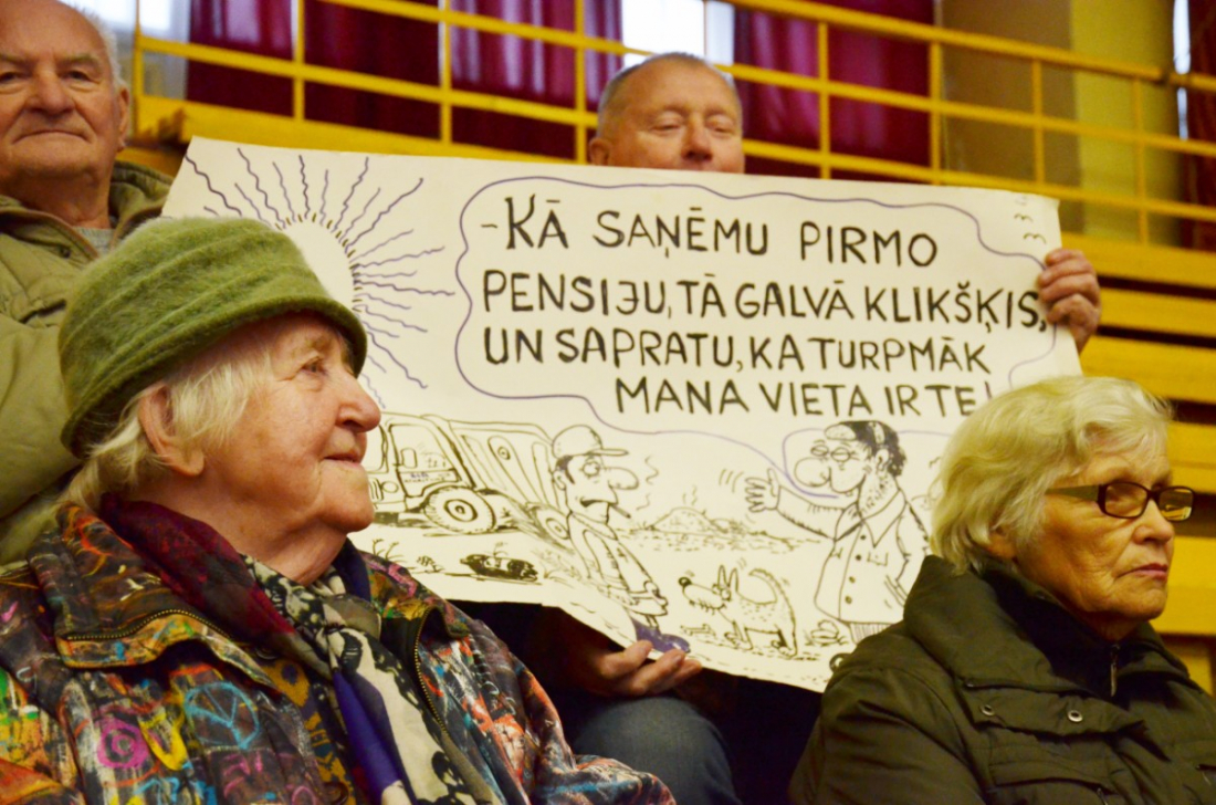 Jēkabpils pensionāri tiekas ar 13.Saeimas partijām