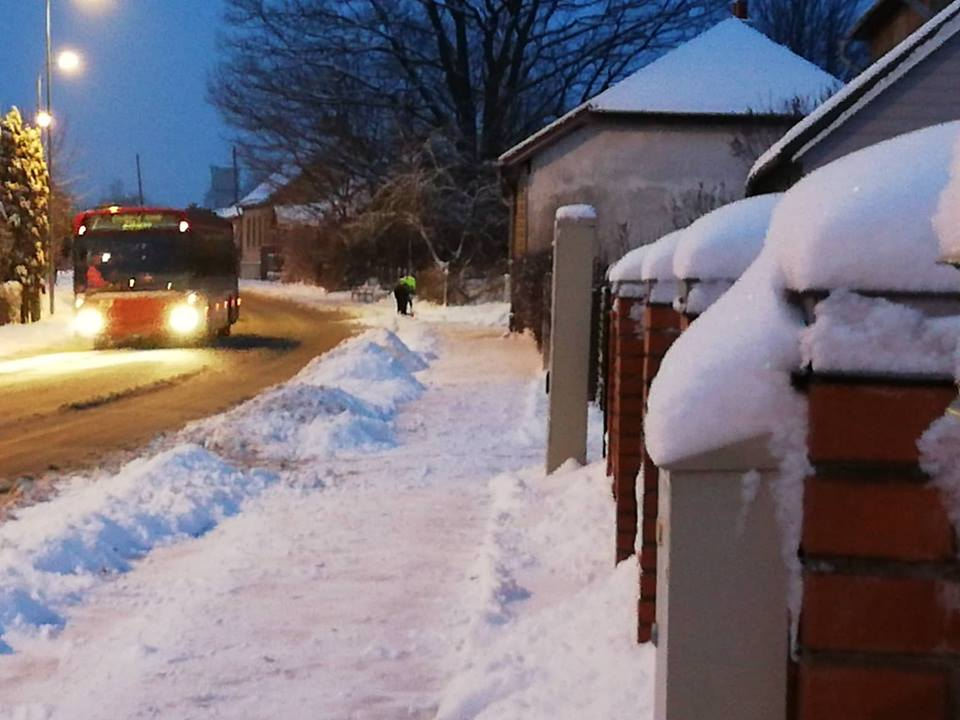 Jēkabpilī sniega segas biezums sasniedzis 13 centimetrus