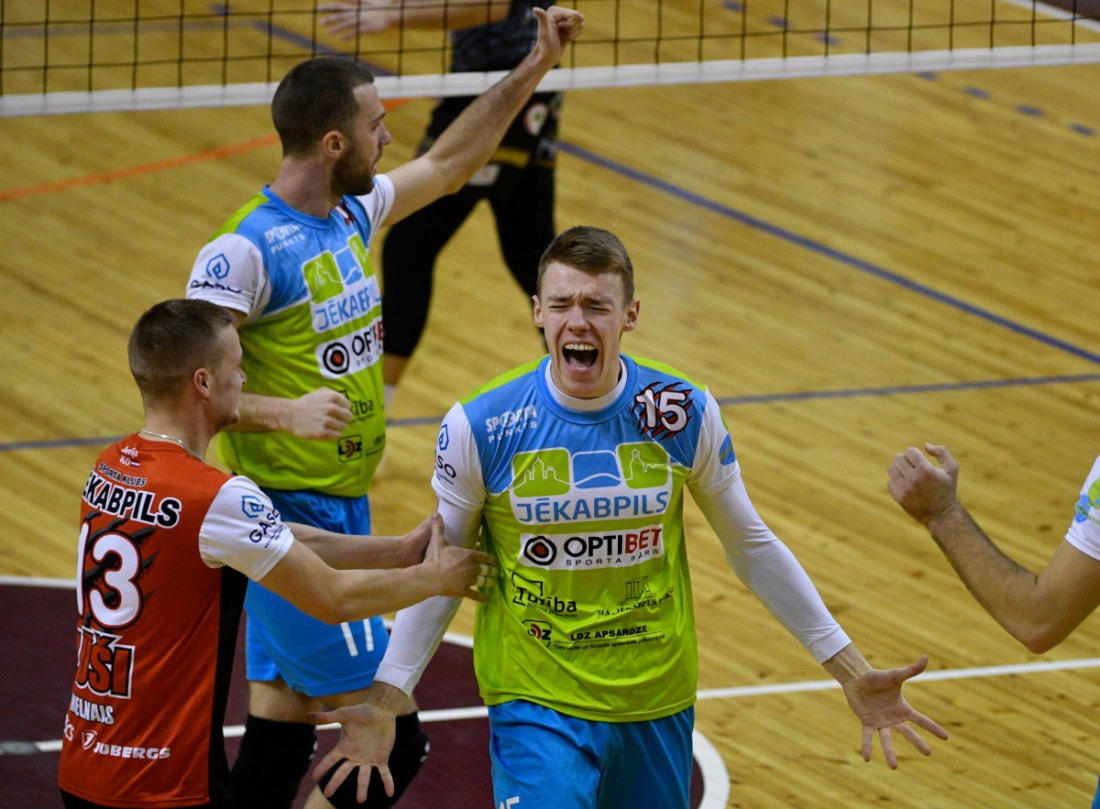 Jēkabpils "Lūšu" spēlētājs Blumbergs kļuvis par Baltijas līgas mēneša labāko volejbolistu