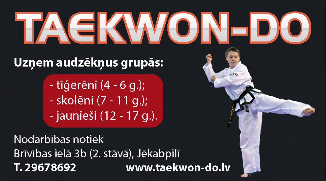 Taekwon-do uzņem audzēkņus!