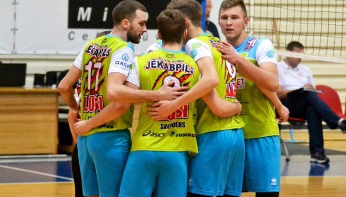 Jēkabpils "Lūšu" volejbolisti atspēlējas un izlīdzina rezultātu finālsērijā pret RTU"Robežsardzi"
