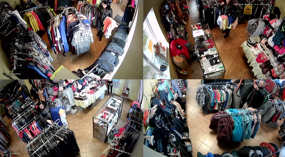 Policija meklē attēlā redzamās personas par zādzību veikalā Līvānos