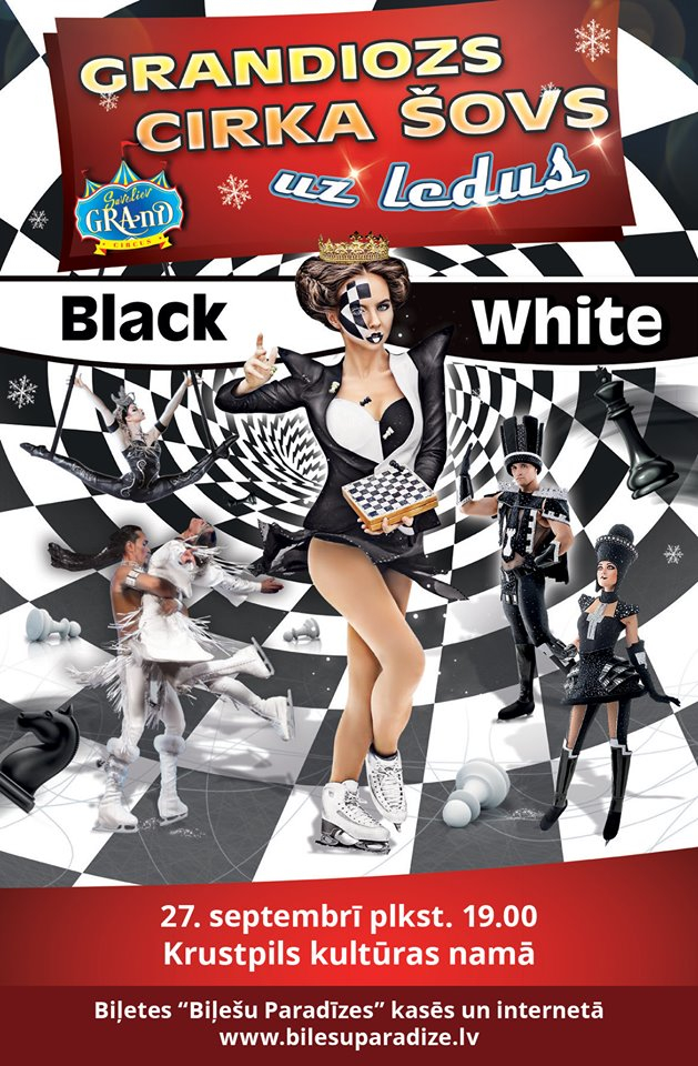 Jēkabpilī viesosies dinamisks un neiedomājami krāšņs  ledus cirka šovs „Black & White”  