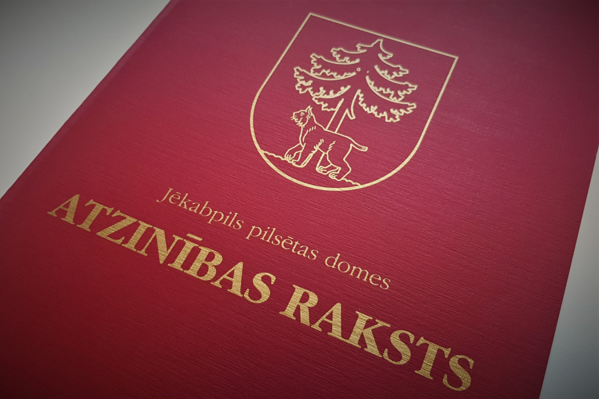 18. novembrī tiks pasniegti Jēkabpils pilsētas domes Atzinības raksti (SARAKSTS)