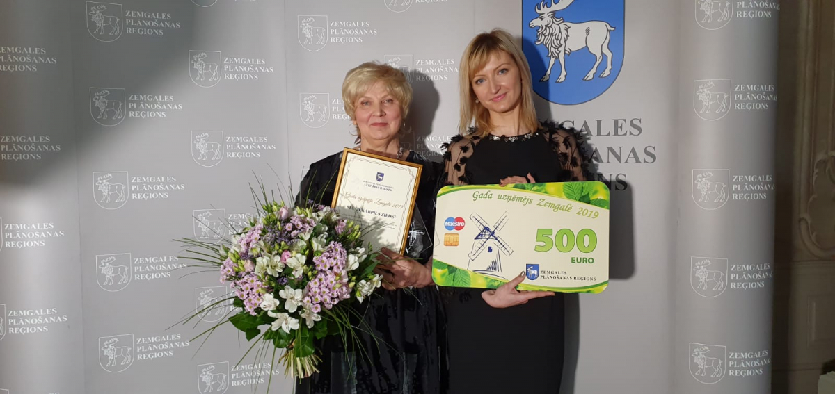 Balvu “Gada uzņēmējs Zemgalē 2019”  saņem arī  SIA “Jēkabpils zieds”