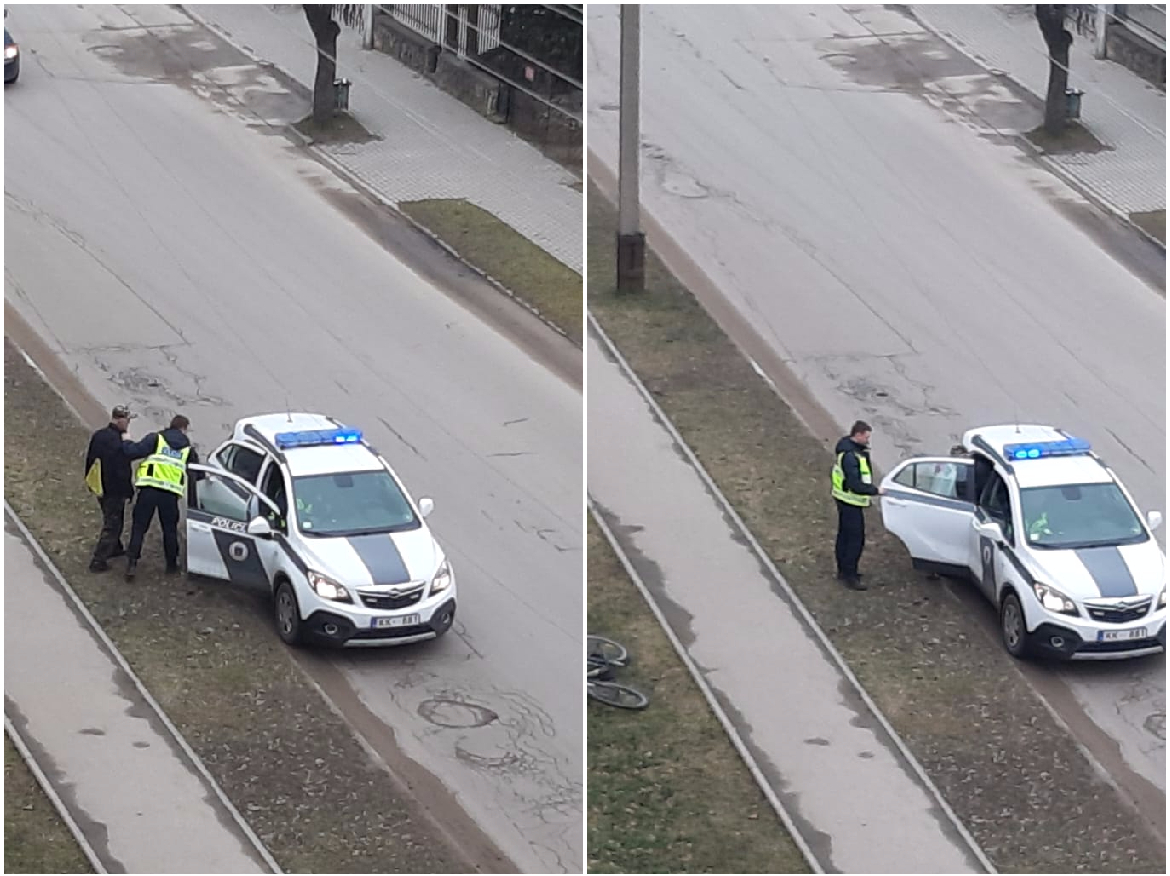 Jēkabpilī policija aiztur vīrieti, kurš vadīja velosipēdu būdams 3,09 promiļu reibumā