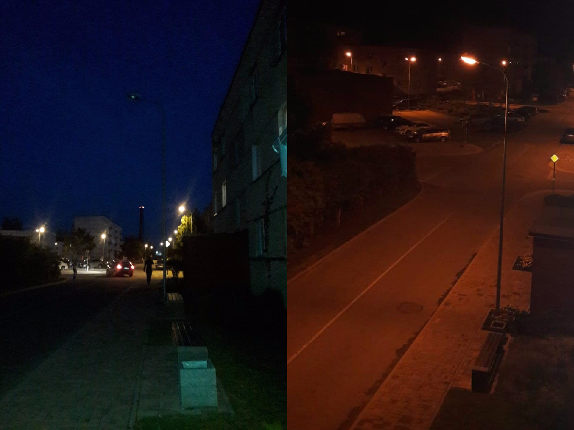 Mums raksta: Jēkabpilī, Bebru ielā 6 pēc gada atjaunots apgaismojums ielas laternā