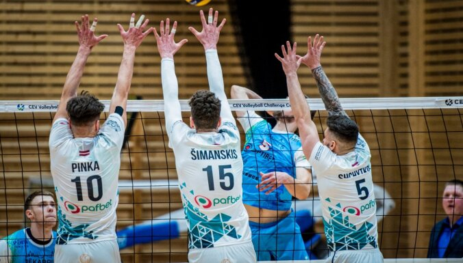 Jēkabpils 'Lūši' kļūst par Latvijas čempioniem volejbolā