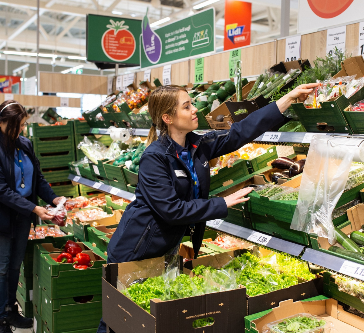 “Lidl” veikalos darbu sākušas pirmās kolēģes no Ukrainas