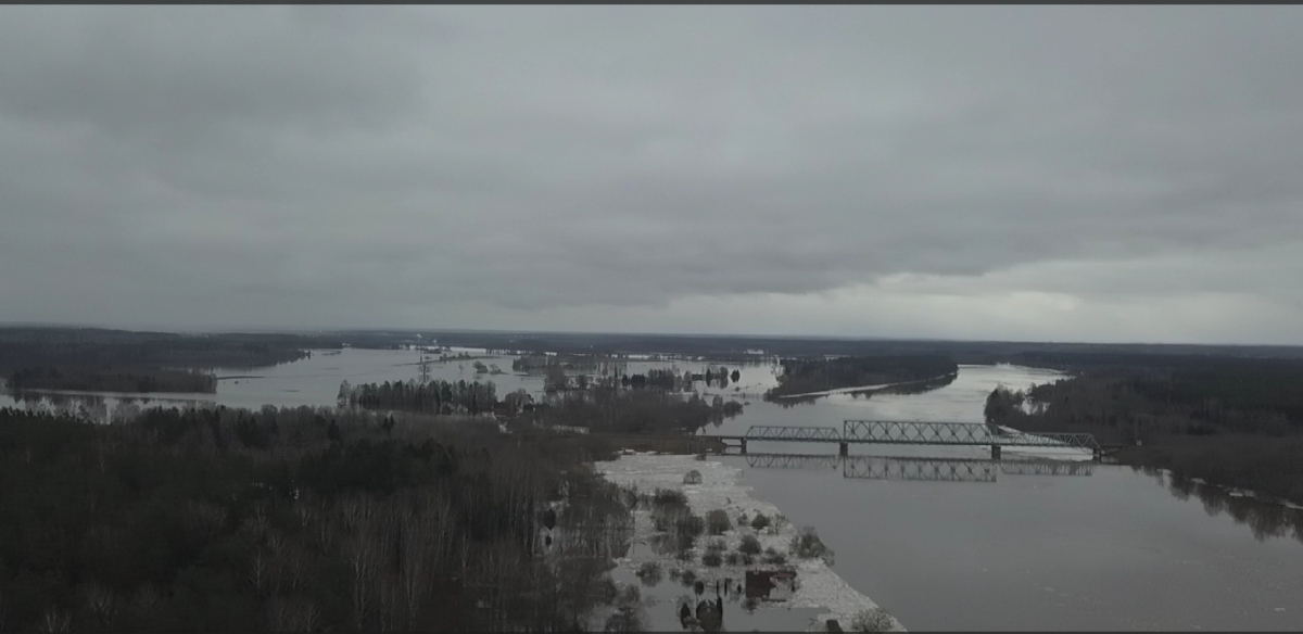 Aculiecinieka video: Daugava pie Zeļķu tilta. Rīts. Trešdien 28.februārī un ceturtdien 29.februārī