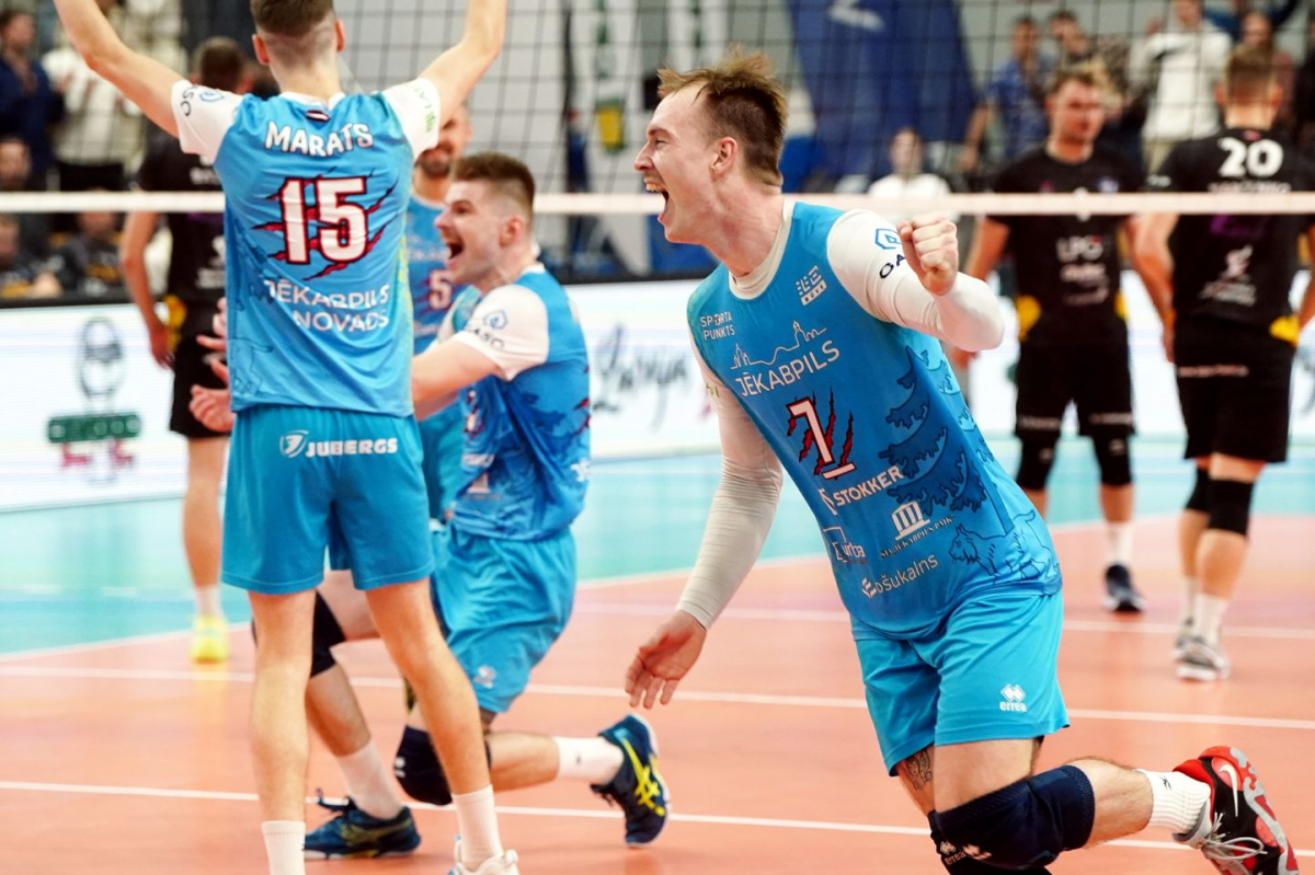 Jēkabpils "Lūši" Latvijas volejbola čempionātā atkal izvirzās vadībā