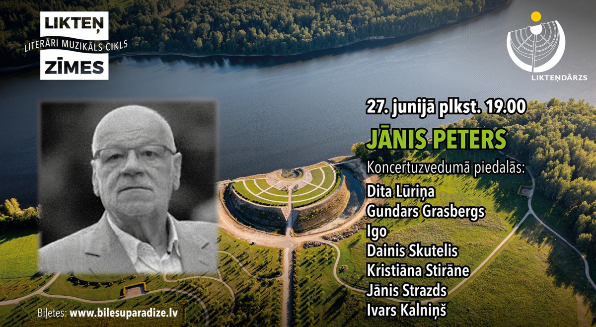 Likteņdārzs aicina uz koncertu “Likteņzīmes. Jānis Peters”
