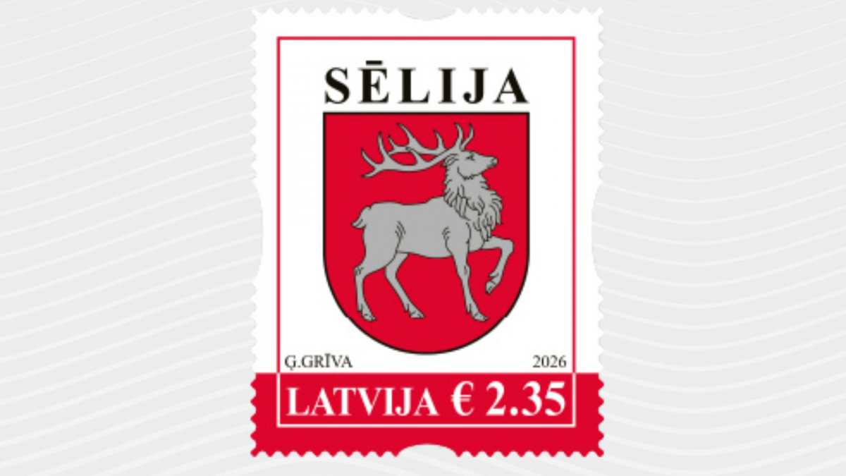 "Latvijas pasts" izdod pastmarku ar Sēlijas ģerboni