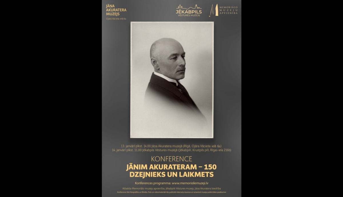 Krustpils pilī šodien notiks konference “Jānim Akurateram – 150. Dzejnieks un laikmets”
