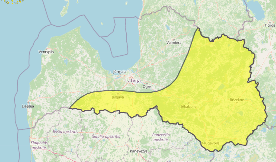 Naktī sals daudzviet pārsniegs 20 grādus, arī Jēkabpils apkārtnē. Izsludināts dzeltenais brīdinājums