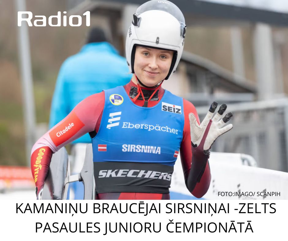 Sirsniņa kļūst par pasaules junioru čempioni kamaniņu sportā
