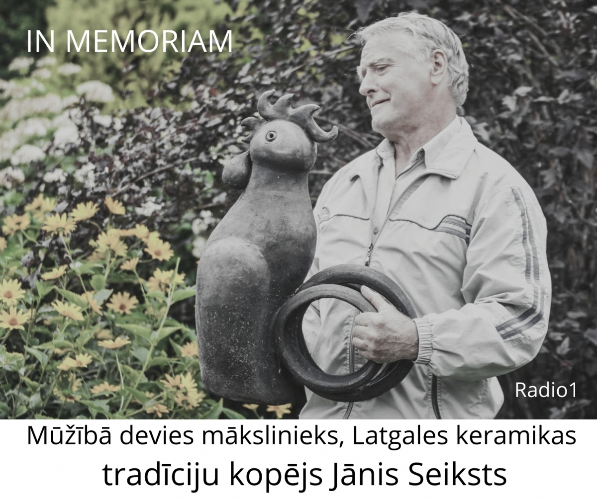Mūžībā devies keramiķis Jānis Seiksts. Atvadīšanās 5.februārī Madonas kapos