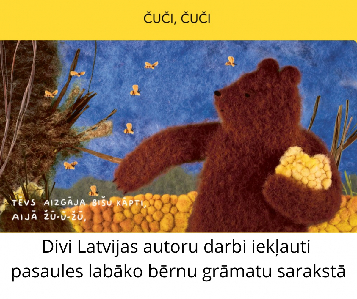 Divi Latvijas autoru darbi iekļauti pasaules labāko bērnu grāmatu sarakstā