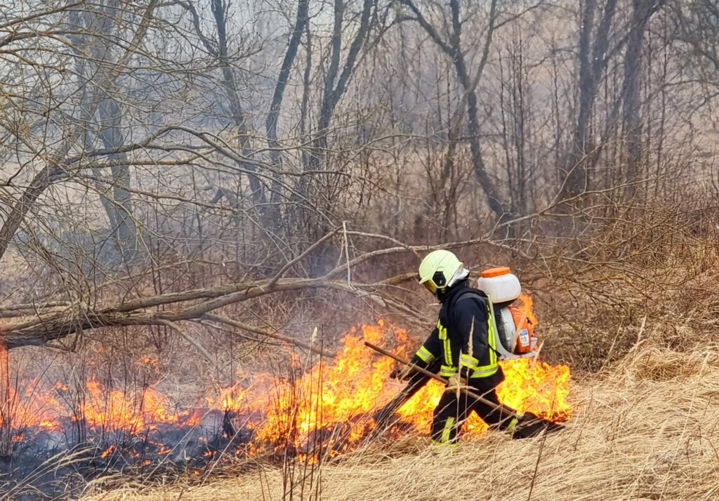 Atašienē, Salā un Koknesē dzēsti kūlas ugunsgrēki