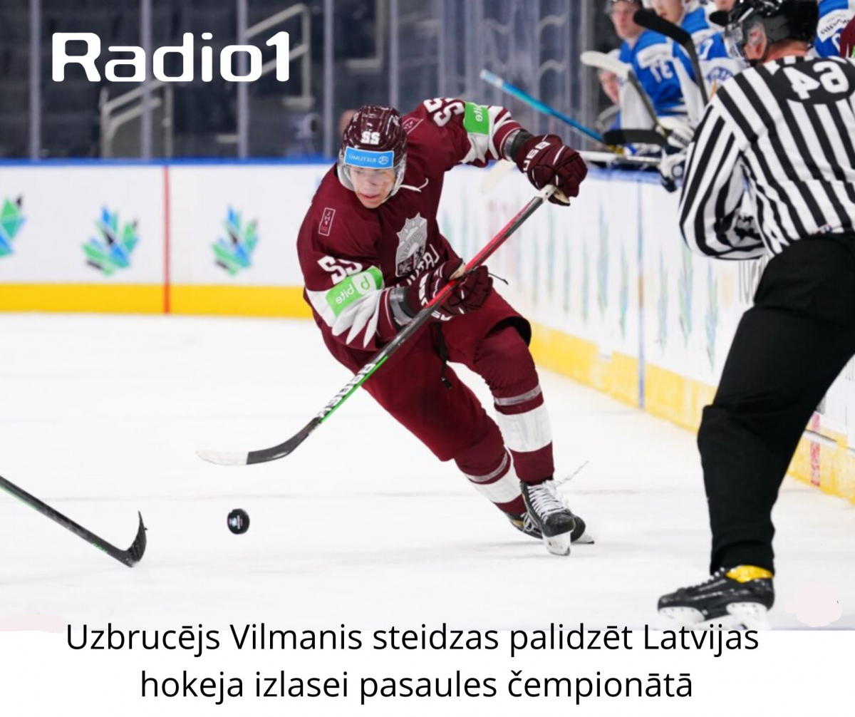 Uzbrucējs Vilmanis steigs palīgā Latvijas hokeja izlasei pasaules čempionātā