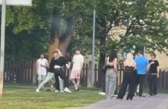 Jēkabpilī, Draudzības alejā otrdienas vakarā uz ielas starp diviem vīriešiem izcēlās kautiņš, izsaukta pašvaldības policija (VIDEO)