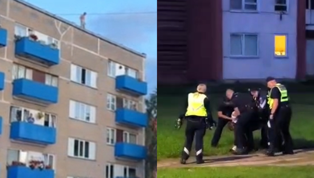 Jēkabpilī aizturēts vīrietis par uzbrukumu savai dzīvesbiedrei un vardarbību pret abu kopīgajiem bērniem (VIDEO)