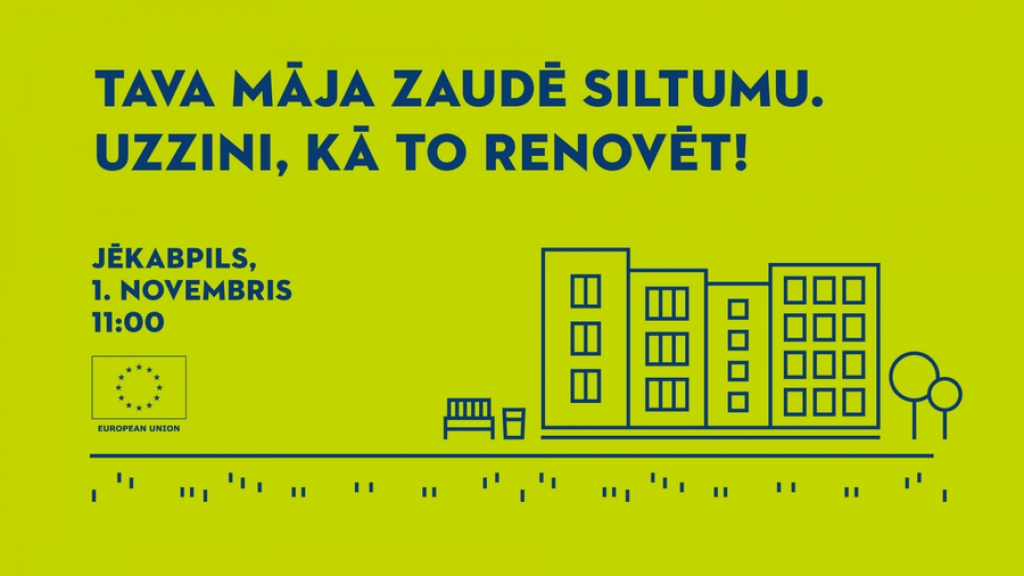 Jēkabpilī, Rēzeknē, Daugavpilī un Preiļos notiks semināri par pieejamo atbalstu daudzdzīvokļu ēku renovācijai