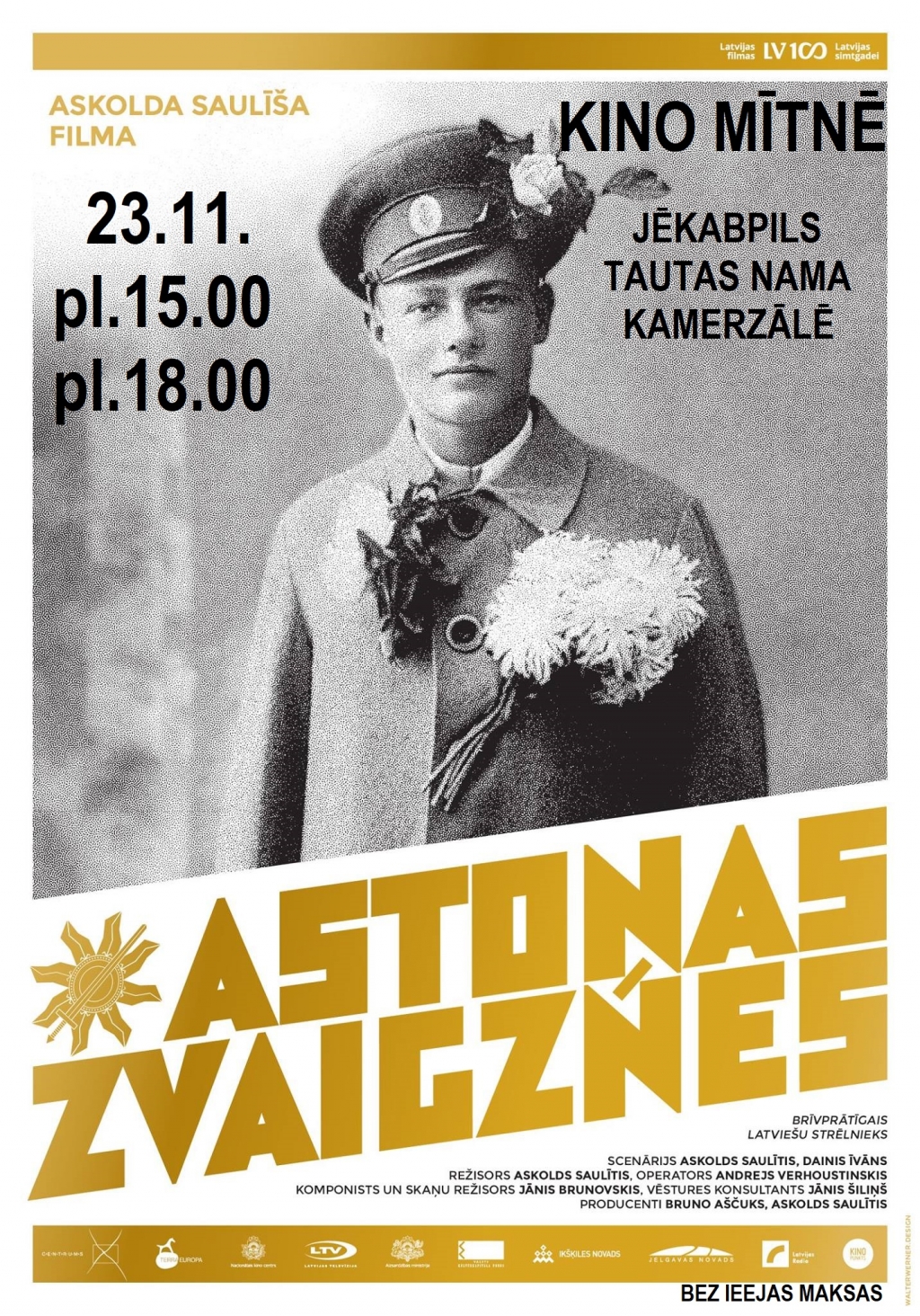Izsludināti filmas "Astoņas zvaigznes" papildseansi Jēkabpilī!