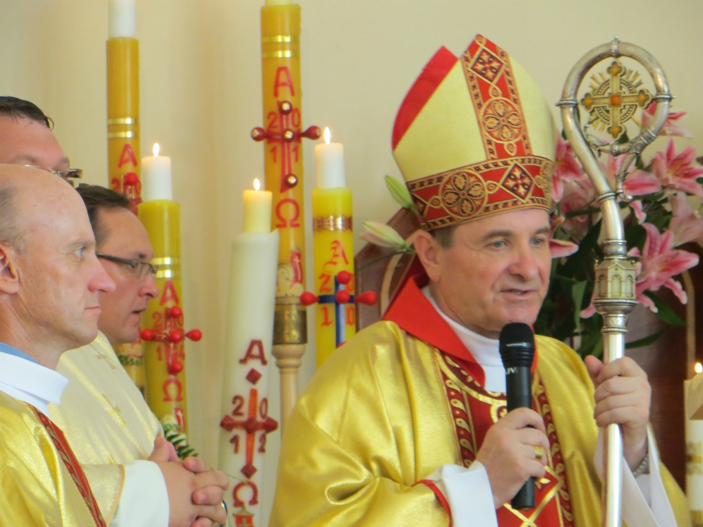 Krustpils Romas katoļu baznīcas 10 gadu jubileja, Jauniešu dienas krusts un Sniega Dievmāte (FOTO)