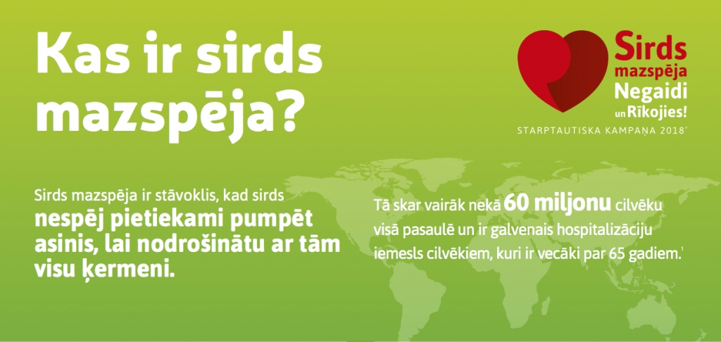 Atzīmējot Sirds mazspējas dienu, aicina bez maksas konsultēties ar speciālistiem