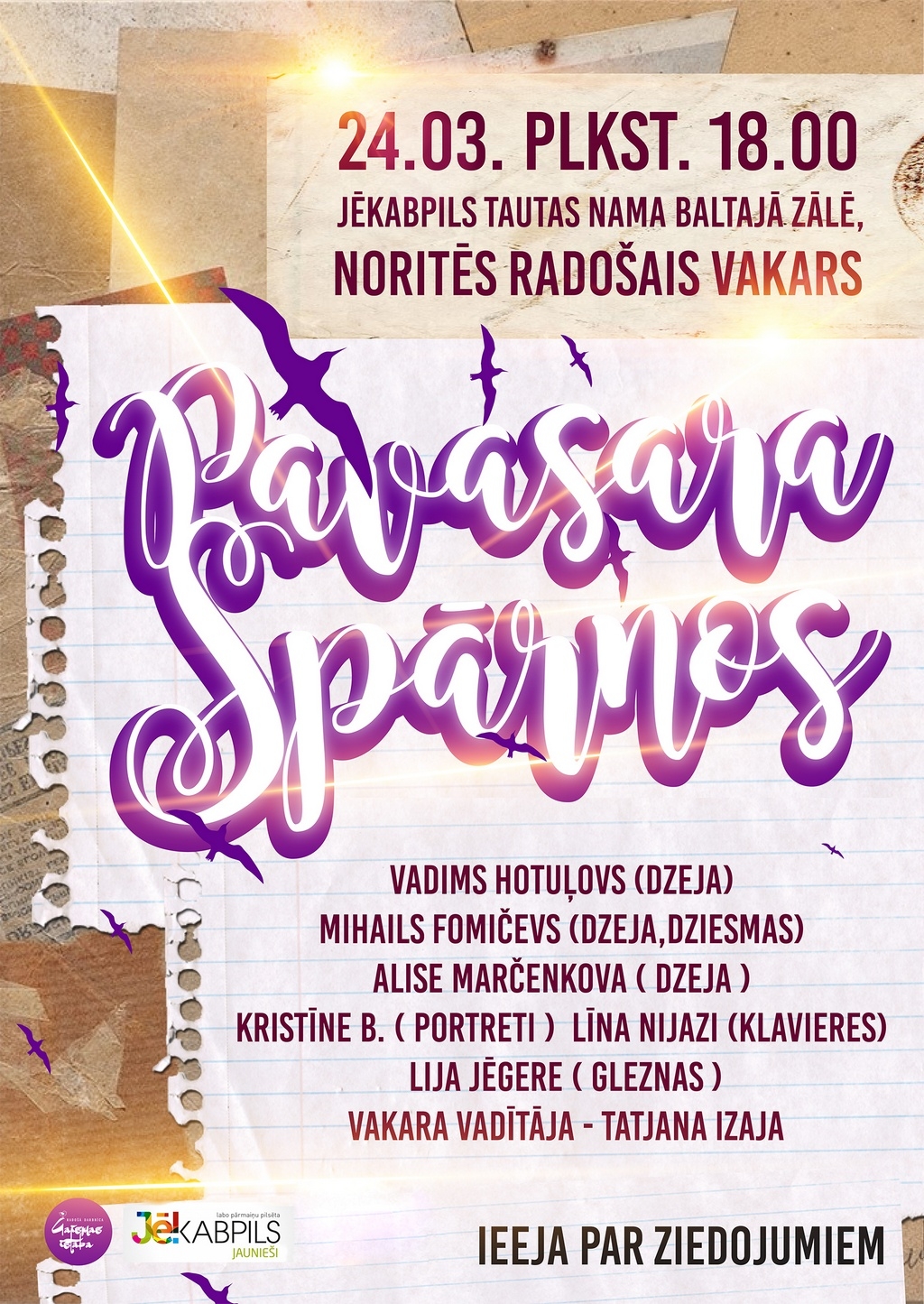 Jauniešu dzejas vakars “Pavasara spārnos”