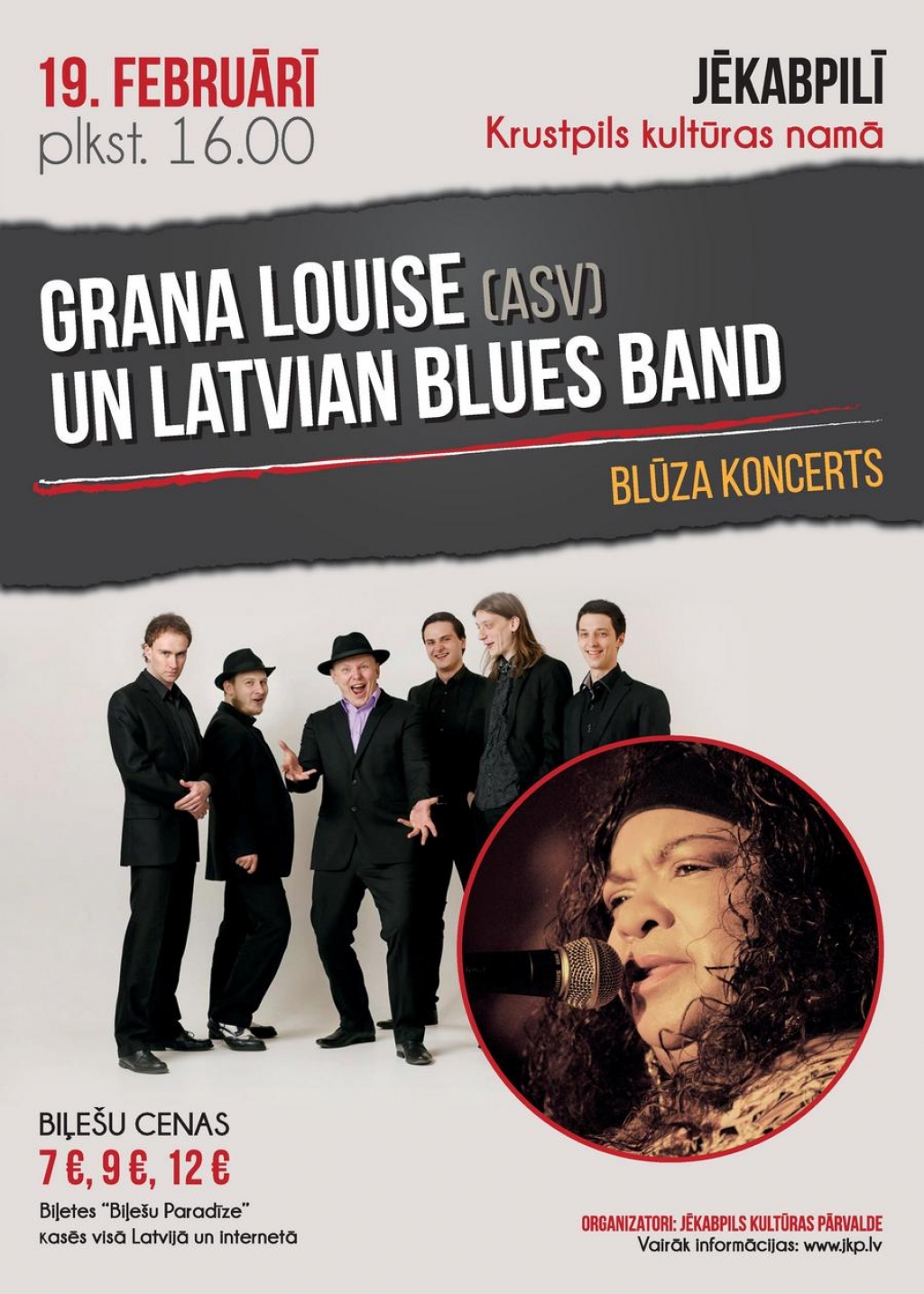 “Latvian Blues Band” Jēkabpilī muzicēs kopā ar Granu Louise no Amerikas Savienotajām Valstīm