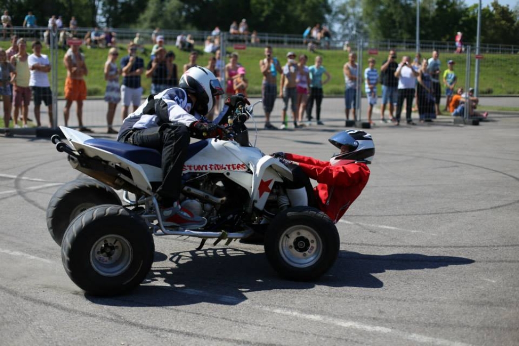 FOTO: Motociklu šovs "Stuntfighters show" Jēkabpilī