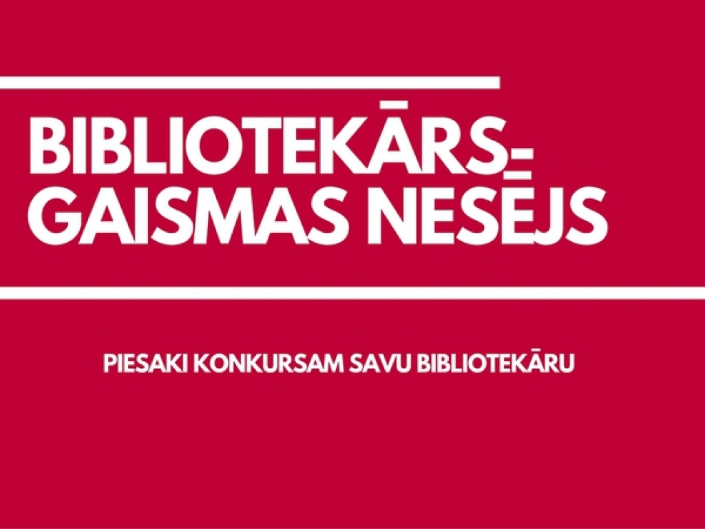 Aicina pieteikt bibliotekārus balvai "Pagasta bibliotekārs - gaismas nesējs"