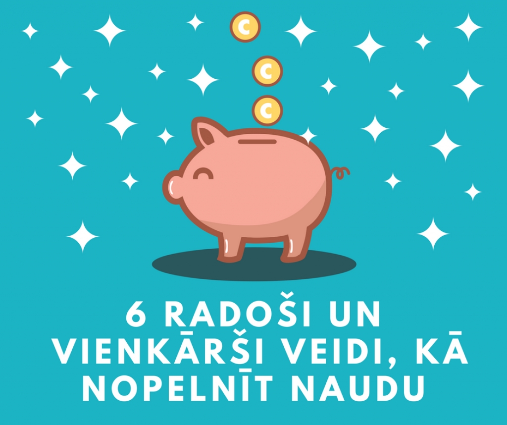 6 veidi kā nopelnīt naudu par kuriem tu nebūsi iedomājies