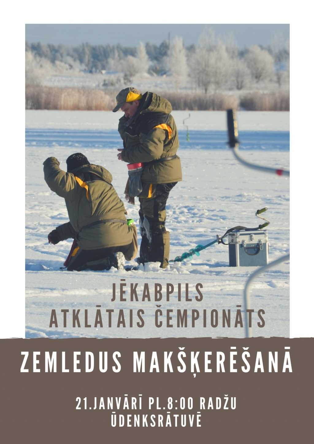 Notiks Jēkabpils atklātais čempionāts zemledus makšķerēšanā