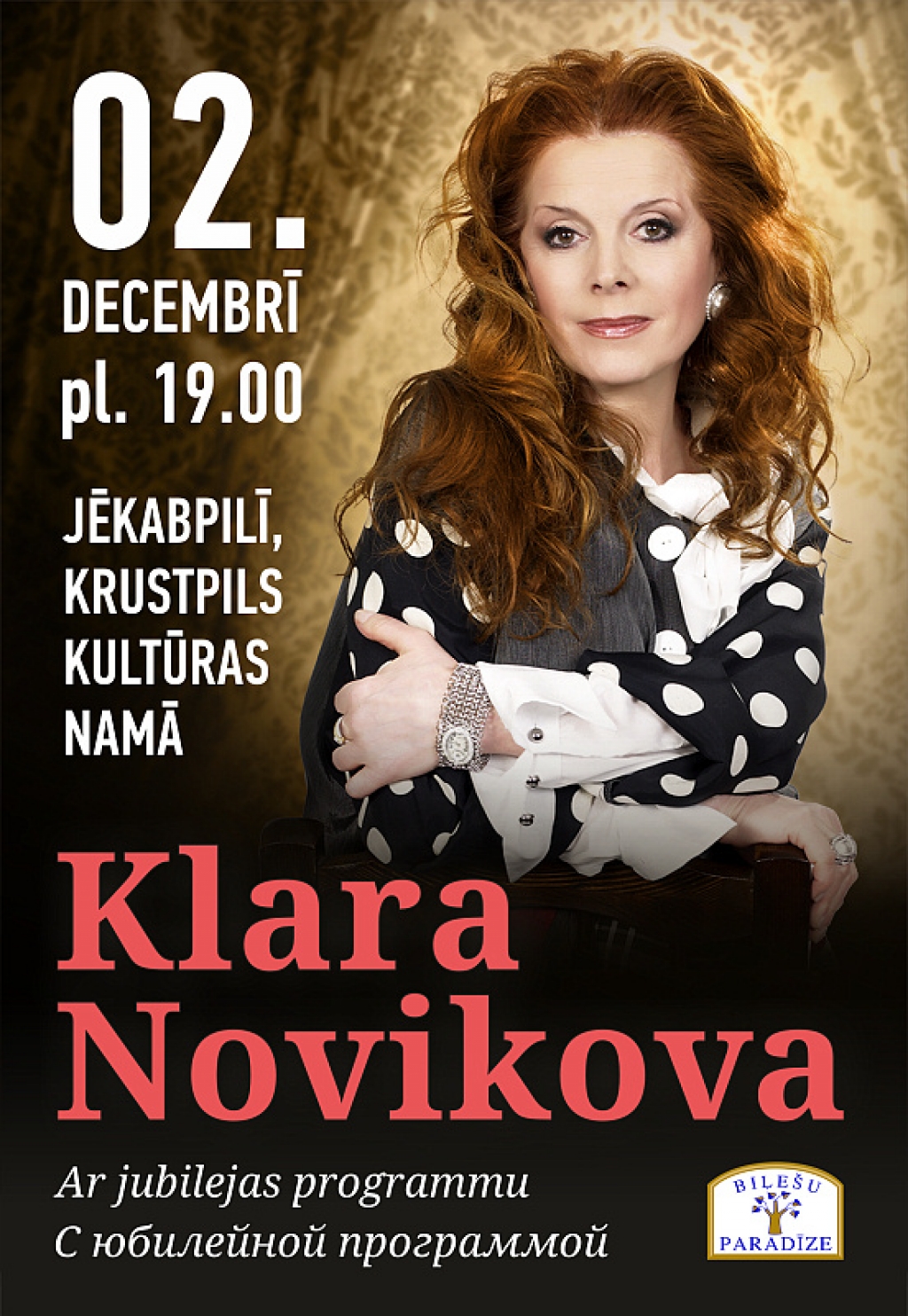 Klāras Novikovas jubilejas koncertprogramma
