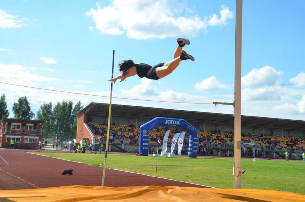 FOTO: Jēkabpilī noritējis Latvijas čempionāts vieglatlētikā