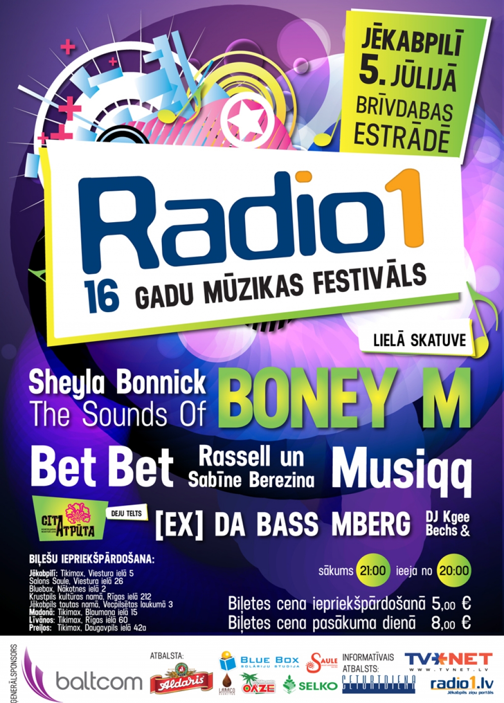 Radio1 ielūdz uz 16 gadu mūzikas festivālu