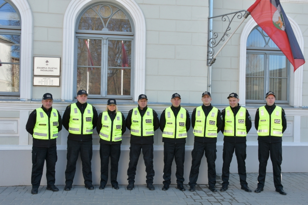 No 1.maija palielināts darbinieku skaits Jēkabpils pilsētas pašvaldības policijā