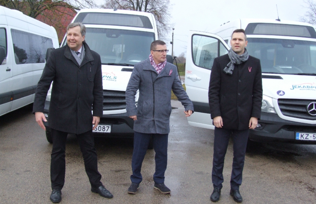 SIA “Jēkabpils autobusu parks” iegādājies septiņus jaunus autobusus (FOTO) (VIDEO)