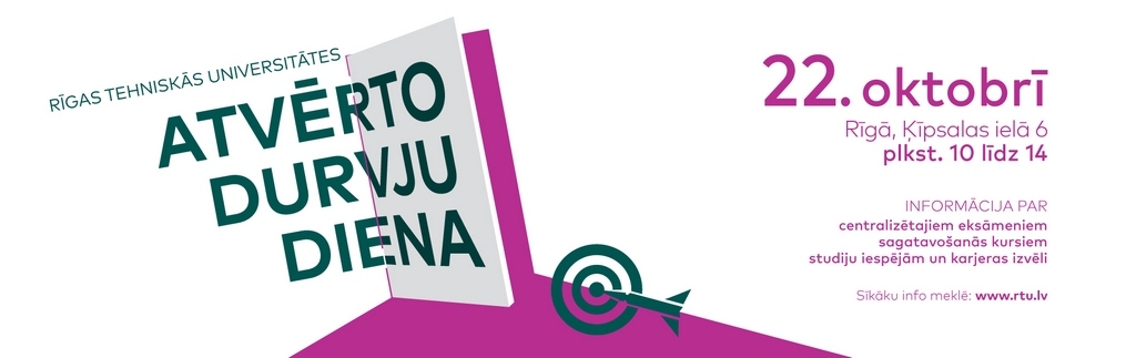 RTU 22. oktobrī notiks Atvērto durvju diena