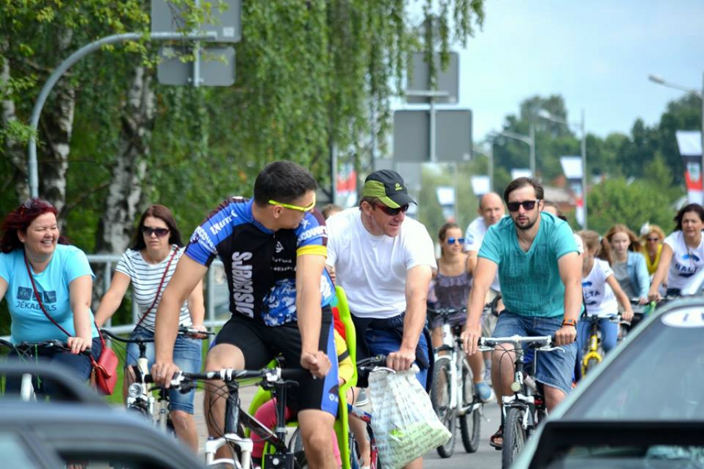 Jēkabpils pilsētas svētki: Velobrauciens (FOTO)